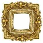 Gold Picture Frame Stock Photo