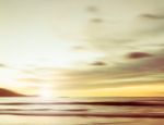 An Abstract Seascape With Blurred Panning Motion On Paper Backgr Stock Photo