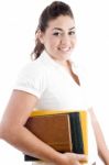 Happy Student With Books Stock Photo