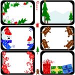 Christmas Tiles Stock Photo