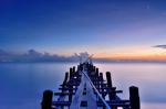 Old Wooden Bridge Stock Photo