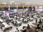 Blur Image Canteen Dining Hall Room Stock Photo