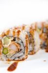 Fresh Sushi Choice Combination Assortment Selection Stock Photo