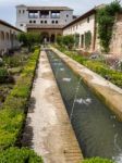 Granada, Andalucia/spain - May 7 : View Of A Fountain In The Alh Stock Photo