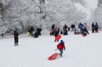 Winter Scene In East Grinstead Stock Photo