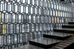 Interior View Of The Harpa Concert Hall In Reykjavik Stock Photo