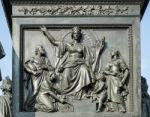 Detail From The Monument To Baron Freiherr Von Stein In Front Of Stock Photo