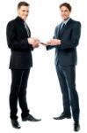 Two Businessmen Preparing A Deal Stock Photo