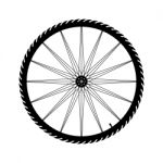 Bicycle Wheel  Illustration Stock Photo