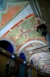 Venice Italy Rialto Arch Ceiling Fresco Stock Photo