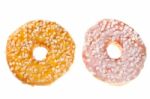 Two Glazed Donuts Stock Photo