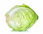 Cabbage Isolated On The White Background Stock Photo