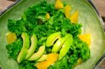 Fresh Avocado Salad Stock Photo