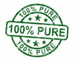 100 Pure Stamp Stock Photo