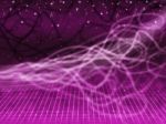 Purple Squiggles Background Means Tangled Lines And Stars
 Stock Photo