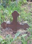 Crosses On Graves Cemetery And Fences   Stock Photo