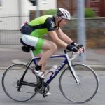 Cyclist Participating In The Velethon Cycling Event In Cardiff W Stock Photo