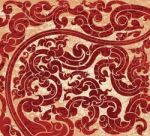 Red Art Pattern Stock Photo