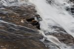 The Water Movement Through The Waterfalls Stock Photo