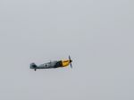 Messerchmitt Bf-109g (hispano Ha-1112 Mil Buchon) Flying Over Du Stock Photo