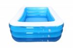 Empty Inflatable Rubber Pool On White Background Stock Photo