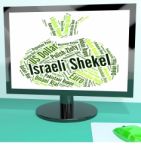 Israeli Shekel Represents Foreign Exchange And Currencies Stock Photo