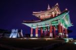 Hwaseong Fortress In Suwon,korea Stock Photo