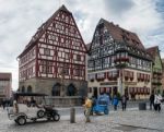 Picturesque Street In Rothenburg Stock Photo