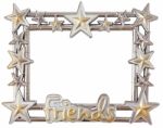 Star Silver Frame Stock Photo