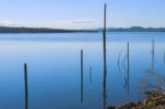 Lake Wivenhoe In Queensland During The Day Stock Photo