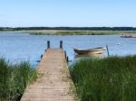 Kayaking On The River Alde In Suffolk Stock Photo