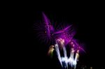 Colorful Of Fireworks On Sky Stock Photo