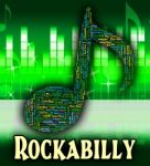 Rockabilly Music Shows Sound Track And Acoustic Stock Photo