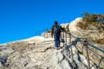 Seoul, South Korea - Sep 27: Climbers And Tourists On Bukhansan Mountain. Photo Taken On Sep 27, 2015 In Seoul, South Korea Stock Photo