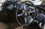 Cockpit Of An Old Alvis Car Stock Photo