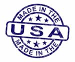 Made In Usa Stamp Stock Photo