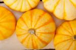 Fresh Yellow Pumpkin Stock Photo