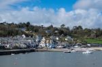 Boats In The Harbour At Lyme Regis Stock Photo