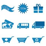 Shopping Icons Stock Photo