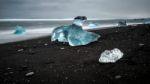 View Of Jokulsarlon Beach Stock Photo