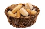 Fresh Assortment Of Baked Bread Varieties Stock Photo