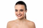 Topless Young Girl Modelling Stock Photo