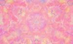 Pink Abstract Painting In Kaleidoscope Pattern Stock Photo