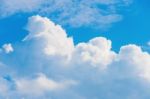 Beautiful Blue Sky With White Cloud Stock Photo