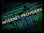 Internet Providers Shows World Wide Web And Contributor Stock Photo