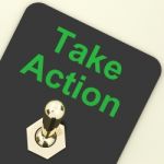 Take Action Switch Stock Photo