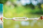 Blur Spiral Steel Wire Rope Stock Photo