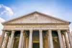 The Pantheon In Rome Stock Photo