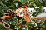 Christmas Stollen Stock Photo