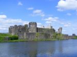 Caerphilly Castle Stock Photo